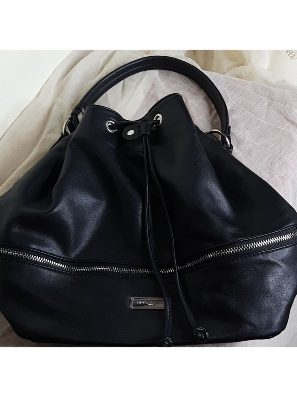 David Jones paris bucket bag faux leather.